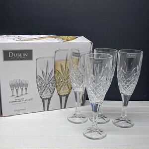 Godinger Dublin Collection Champagne Flutes Set of Four